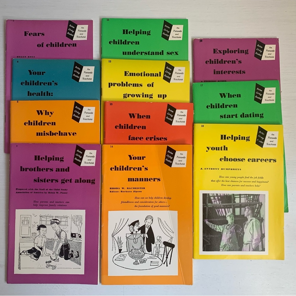 Vintage 1950s Better Living Booklet Parenting Books Lot of 11 by Spencer Press